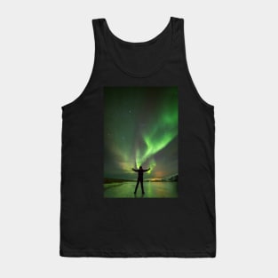 Aurora Borealis in Snæfellsnes, Iceland Tank Top